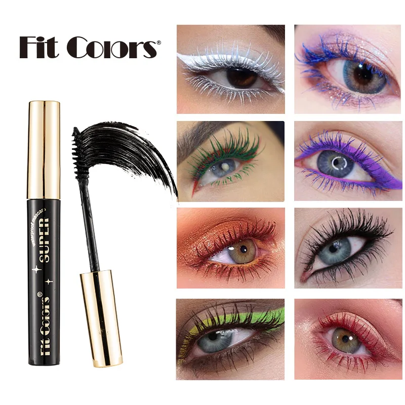 5d Waterproof Colored Mascara Long Lasting Thick Curling Lash Dye_voghion.com