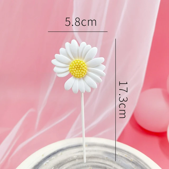 1set Daisy Bee Cake Topper Paper Resin Toppers for for Kids Bee Flower  Birthday Party Decorations Wedding DIY Party Supplies - AliExpress