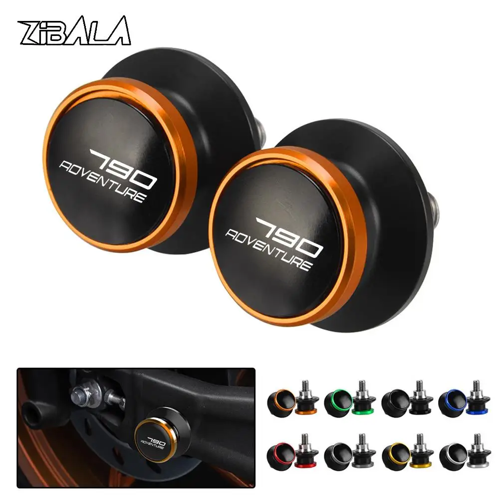 

For KTM 790 Adventure 790 ADVENTURE R 2019 2020 2021 790 ADV/R Motorcycle 10mm CNC Alumiunm Swingarm Spools Sliders Stand Screws