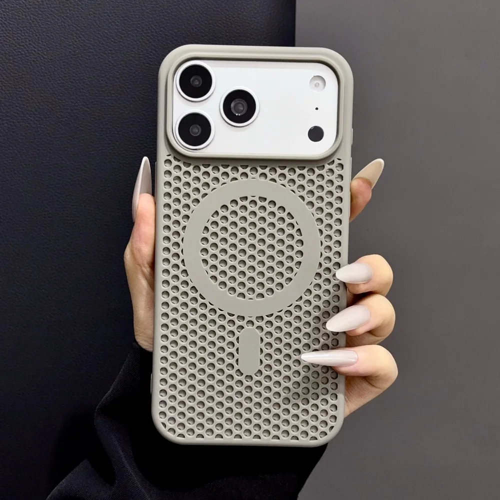 Honeycomb Cooling Heat Dissipation Magnetic Phone Case with Magsafe Compatibility