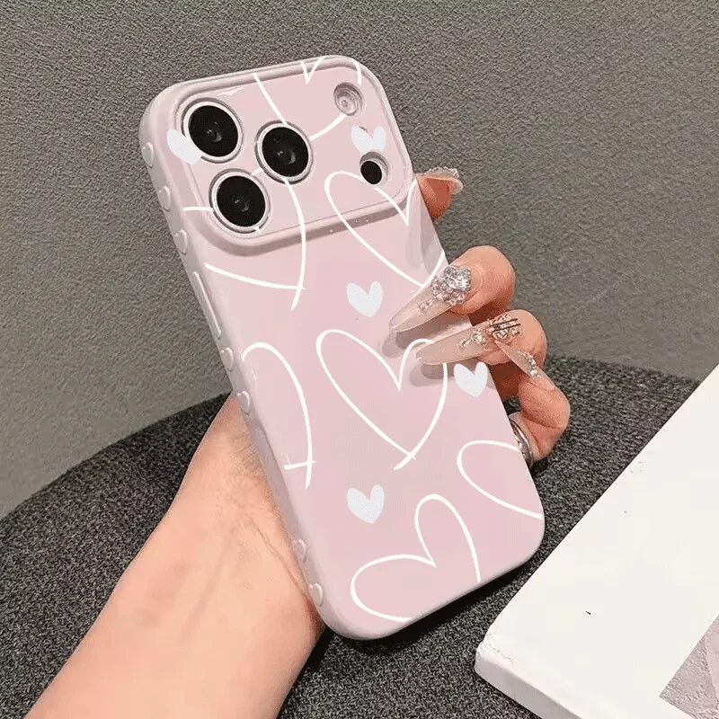 Heart-Shaped Cute Love Silicone Phone Case