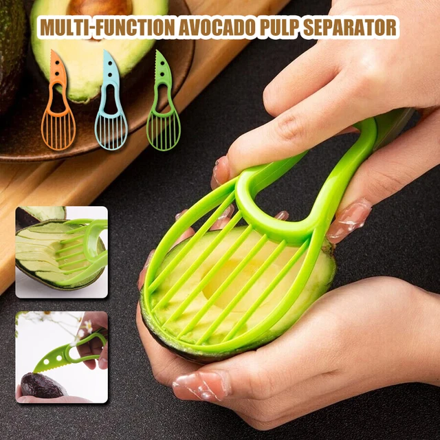 3 In 1 Multi-Function Avocado Peeler Pulp Separator พลาสติกสีส้มกีวีผลไม้ Peeler มีดเครื่องตัดอุปกรณ์ครัวในครัวเรือน 3 3 In 1 Multi-Function Avocado Peeler Pulp Separator พลาสติกสีส้มกีวีผลไม้ Peeler มีดเครื่องตัดอุปกรณ์ครัวในครัวเรือน 3