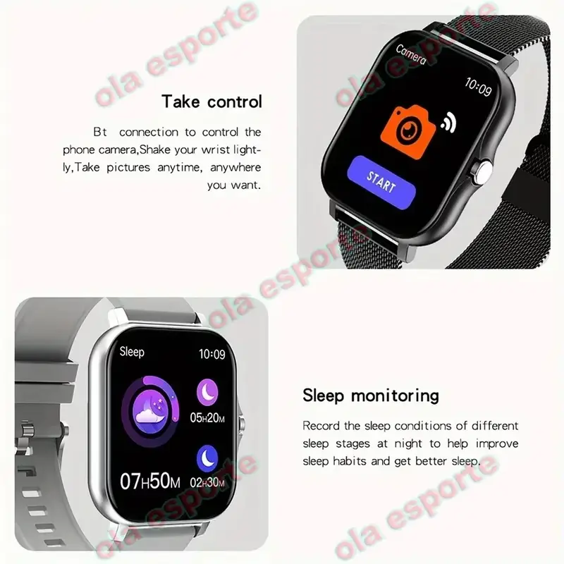 2026 New Smart Watch Men Women Heart Rate 1.83" AMOLED Screen Waterproof Bluetooth Call Sports Smart Watch For iOS Android HW12 - Image 6