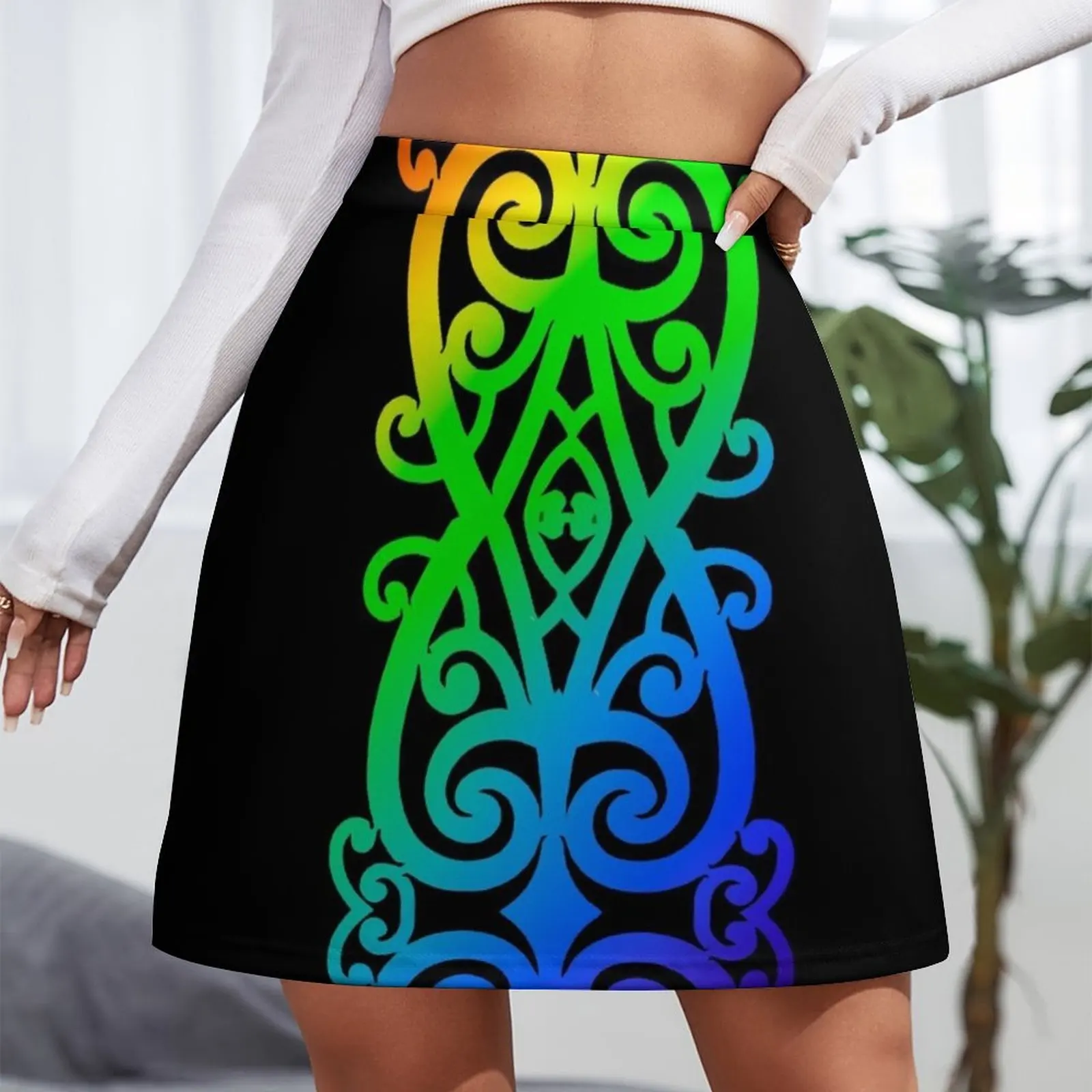 Rainbow Colorful Māori Koru - Denotes 