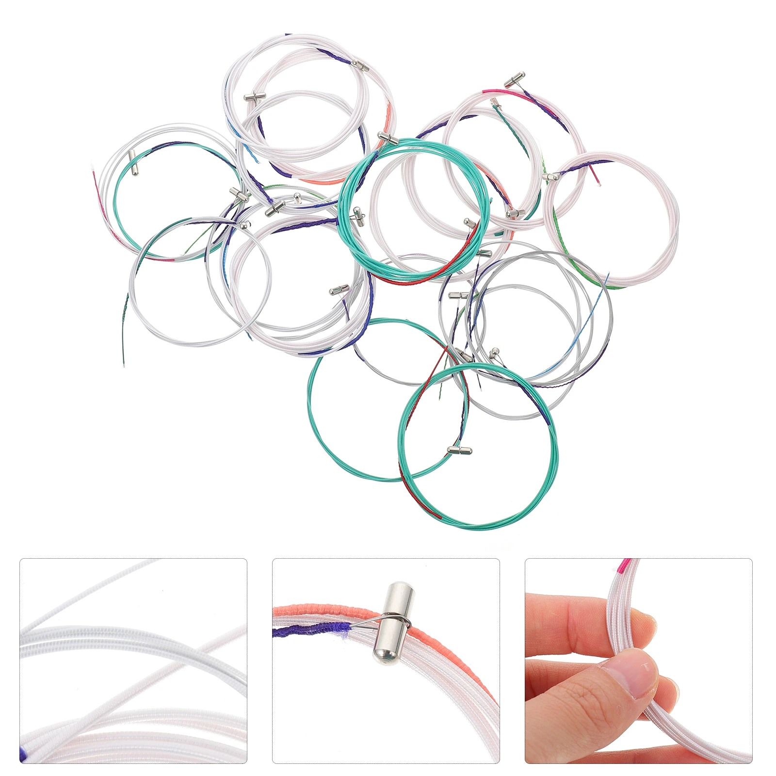 Guzheng Strings Metal Tool 21Pcs Chinese Guzheng Strings Professional Nylon String Wire Music Instruments Accessory guzheng strings