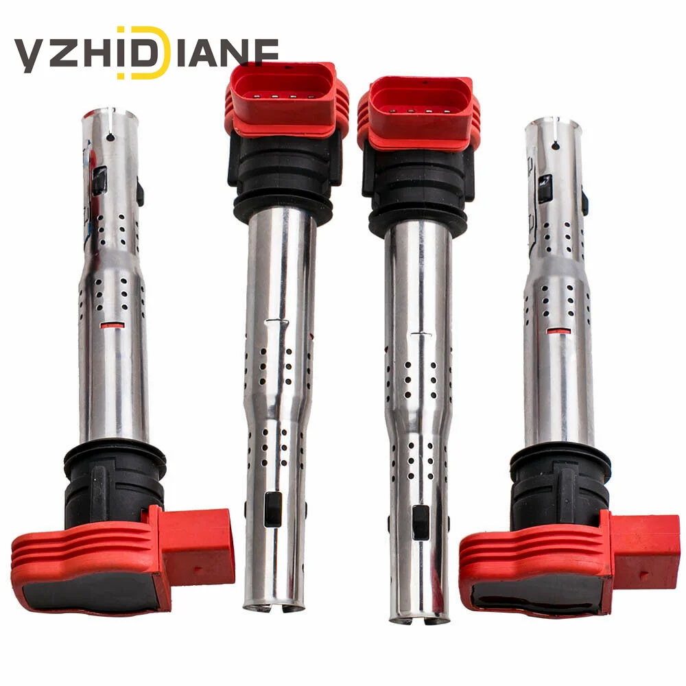 

4X 06E905115A 06E905115B 06E905115C 06E905115D 06E905115E 06E905115F 06E905115G Ignition Coil For Audi A4 A5 VW Golf 1.8T 2.0T