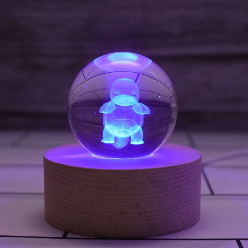 

Remote 16 Colors Solid Wood Led Small Night Light Colorful Crystal Ball Small Night Lamp Simple Creative Birthday Gift Led Lamp