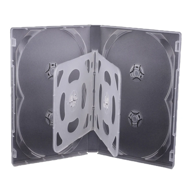 Cd Dvd Storage Case Empty CD Case PP Plastic Milky Transparent CD Case Capacity 4-8 Discs