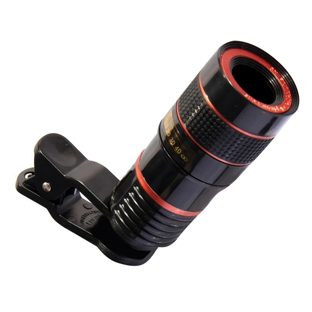 8x Cell Phone Camera Lens Adjustable Focal Length Effects Photography Lens High Magnification for Outdoor Camping Accessories