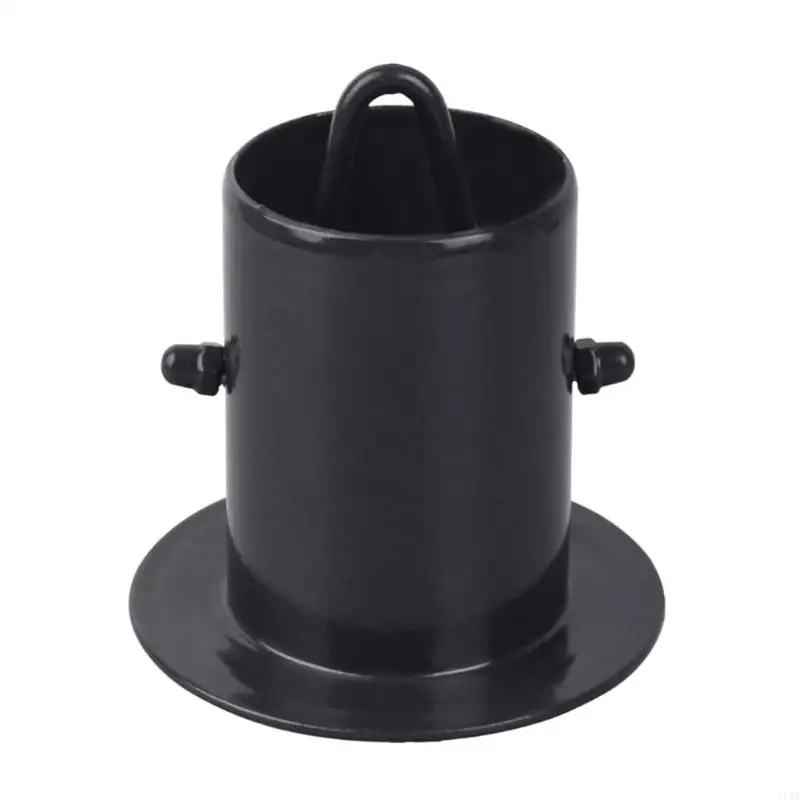 New Rain Chain Gutter Adapter Black Stainless Steel Texture Metal Rain Water Catcher