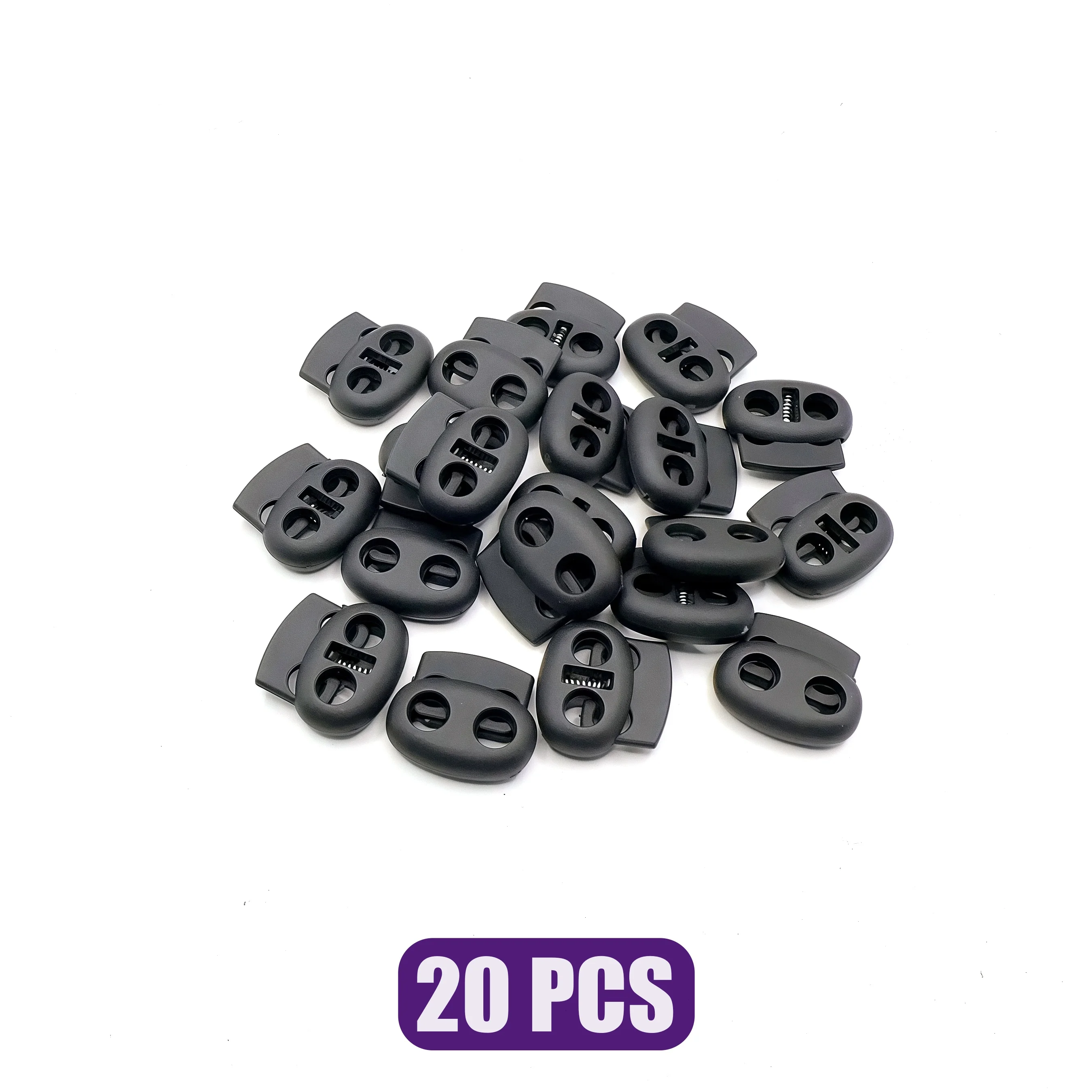 Durable Plastic Cord Lock Toggle Clip for Drawstring and Lanyard Accessories