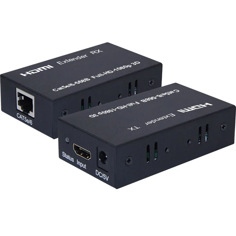 

HD 60 м HDMI Rj45 удлинитель 1080p аудио видео передатчик приемник через Cat 5e CAT6 Ethernet кабель для ноутбука ПК к ТВ монитору