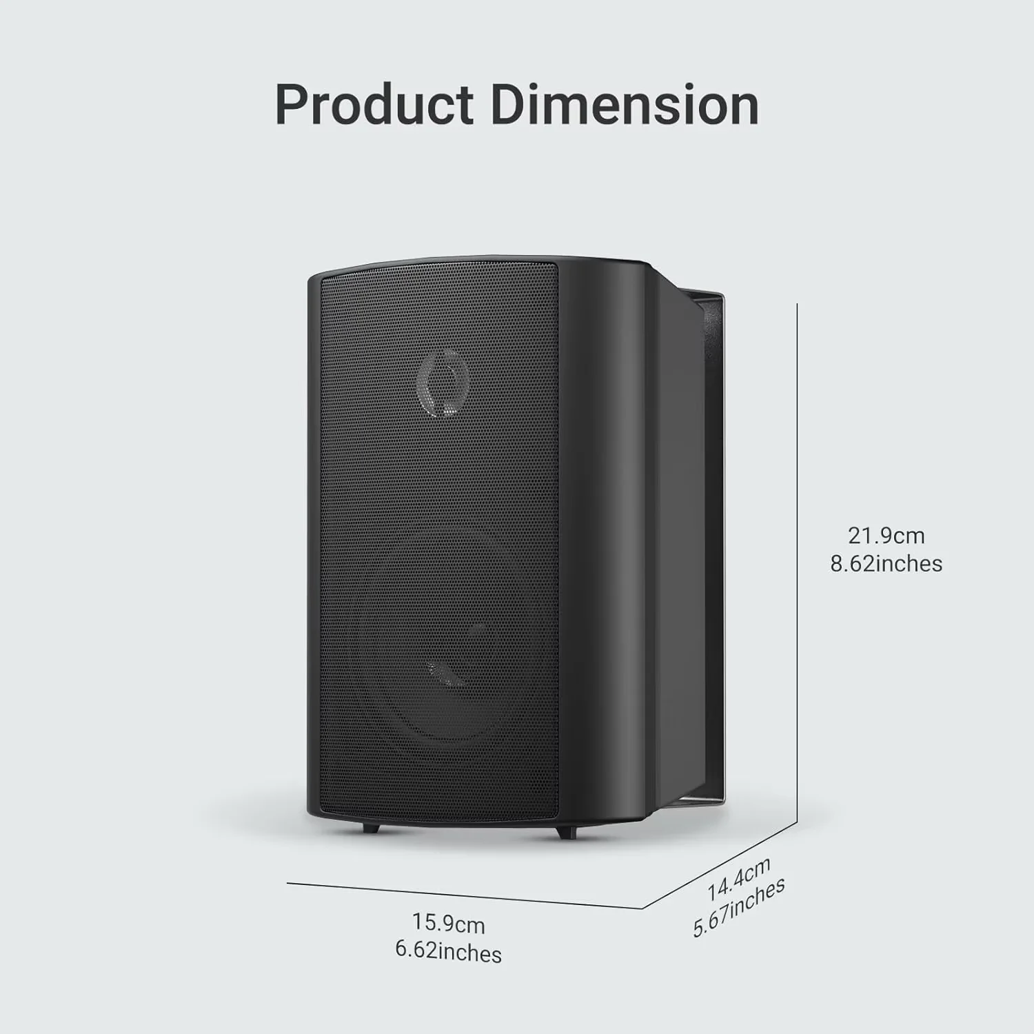 Herdio 2 قطعة 4 ''200 واط جدار جبل في الهواء الطلق...