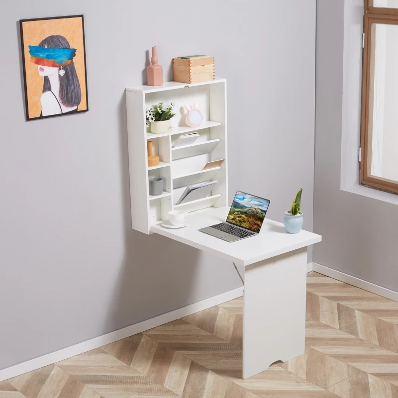 Wall Mounted Folding Table Can Be Used As Computer Desk, Office Desk