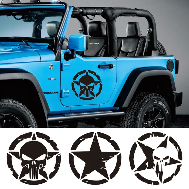 Car Stickers Vinyl Decal Army Star Sticker For JEEP Wrangler and All Other 4x4 Models Accessories Decoration