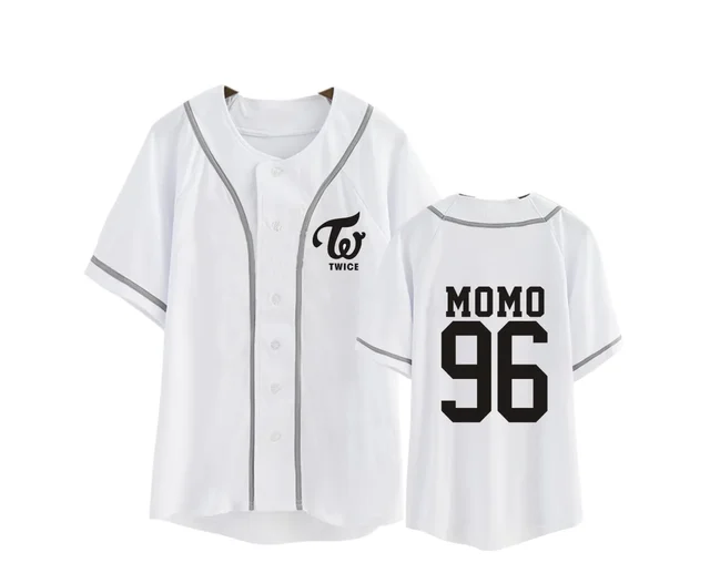 KPOP Twice Merch Baseball Jersey T-shirt JIYHO CHAEYOUNG