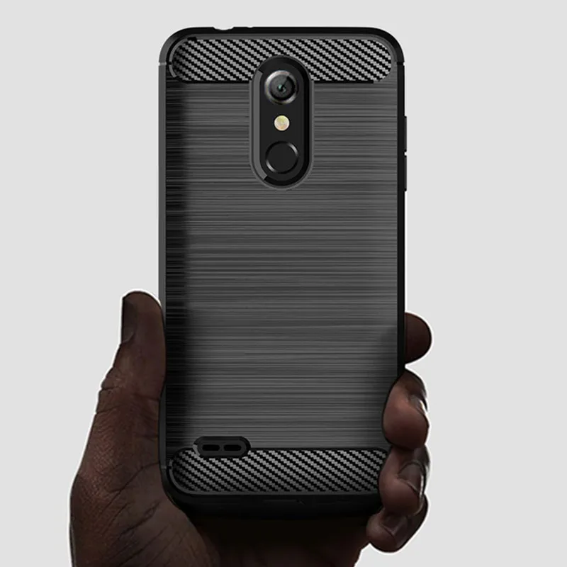 매트 실리콘 케이스 LG K10 알파 2018 k10 K10 + 2018 충격 방지 탄소 섬유 케이스, lg k11 LG k11 플러스 소프트 백 커버