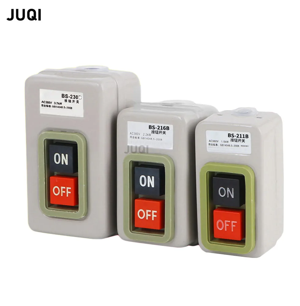 1Pcs-Control-button-switch-BS211B-216B-230B-AC220V-380V-3-Phase-Start ...