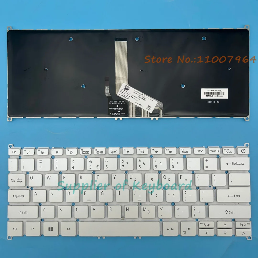 Clavier AZERTY Français Pour Acer Swift 15 SF514-51/52 - Neuf, Compatible, Remplacement Facile