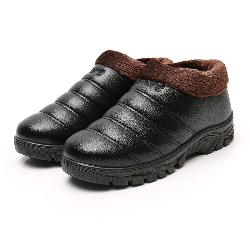 Men Boots Lightweight Winter Shoes for Men Snow Boots Waterproof Winter Footwear Plus Size 45 Slip on UniAnkle Winter Boots