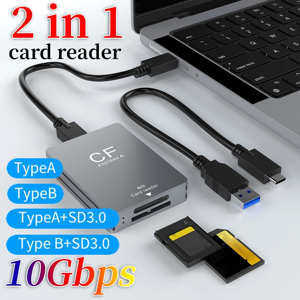 High Speed CFexpress and SD Card Reader