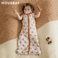 Sleeping Bag For Babies 3-24Months Boys Girls Summer Sleep Sack Vest Thin Breathable 0.5Tog 2-Ways Zipper Nappy Changing Bag 2