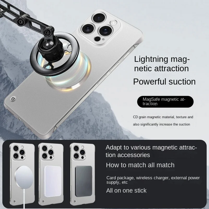 Ultra-Thin MagSafe Magnetic Phone Case with Slim Bezels and Camera Protection
