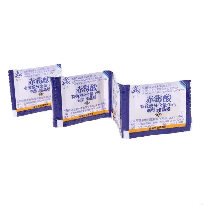 Garden Gibberellic Acid GA3 75% Water Soluble White Plant Growth Powder 5Pcs 55KF