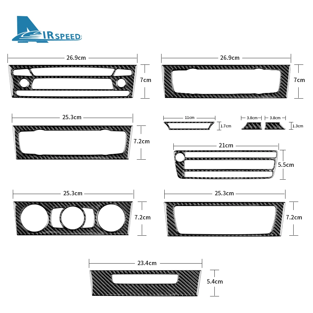 Autocollant Fibre De Carbone Pour Sortie D’air - Compatible BMW Série 1 E82/E88 2008-2013 (Noir)