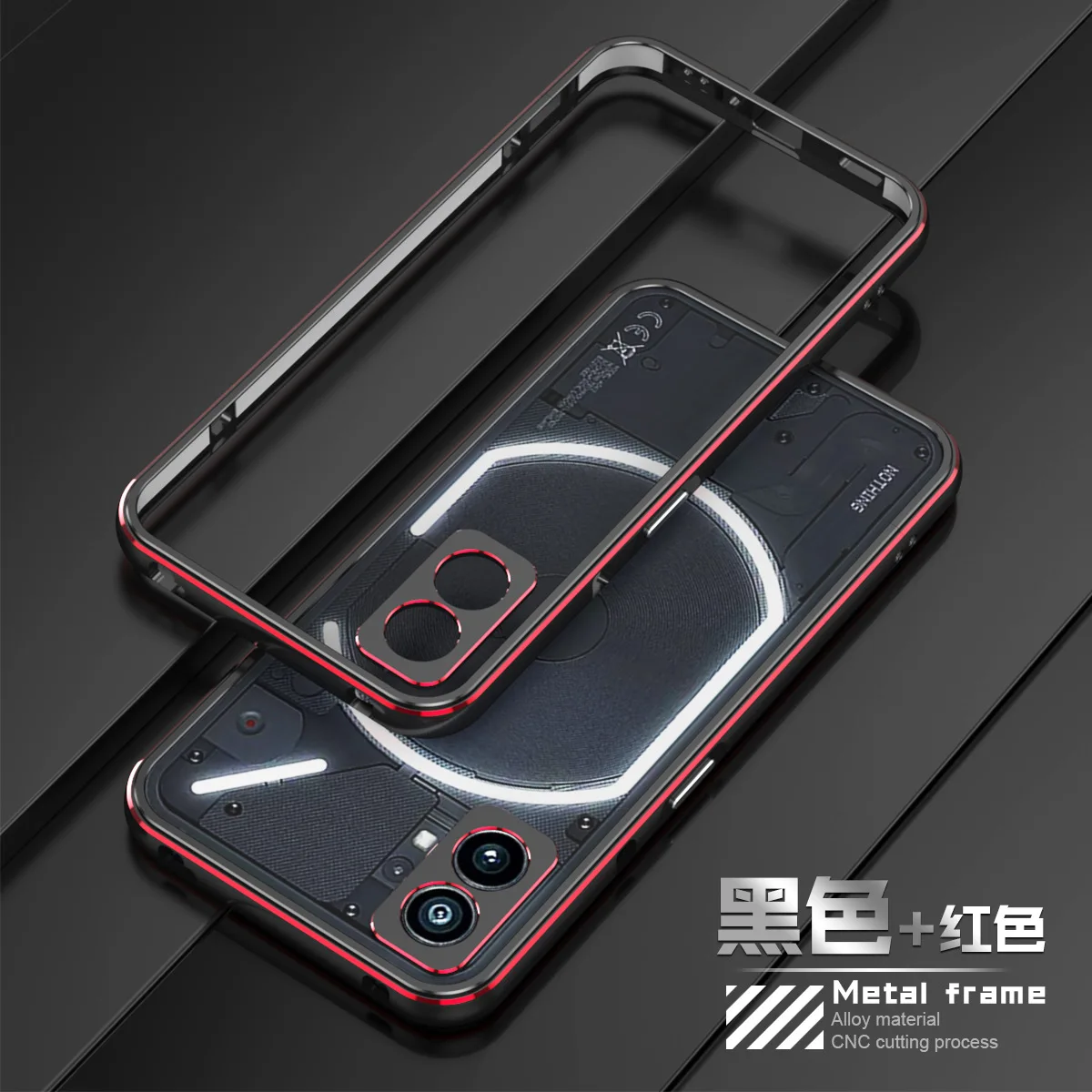 

Case For Nothing Phone2 Bumper Metal Shockproof Aluminium Frame Camera Lens Protective Cover Nothing Phone 2