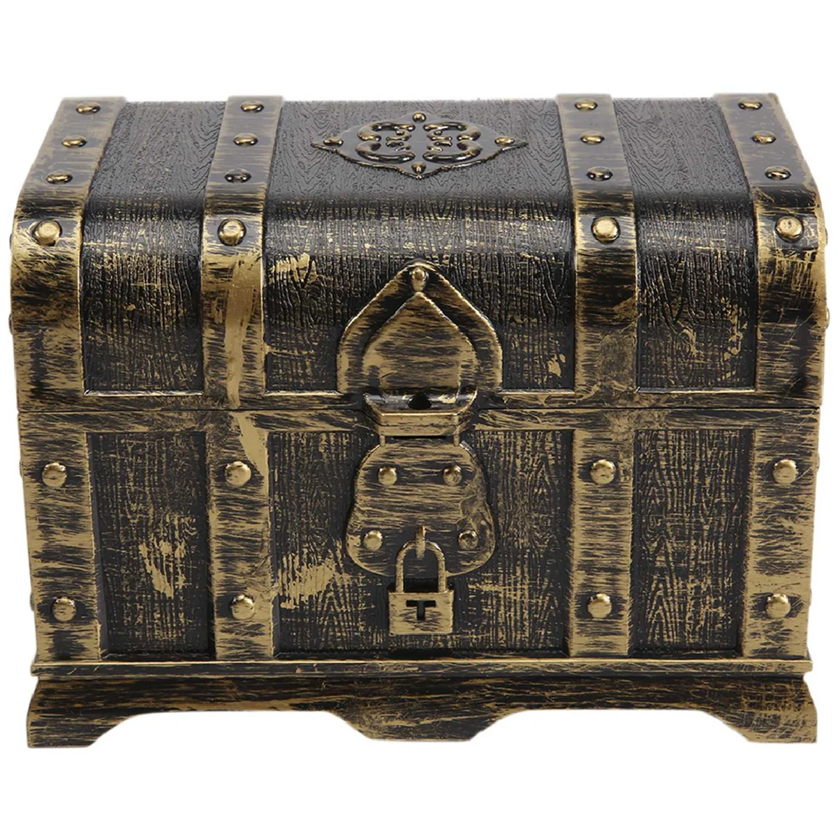 

Pirate Treasure Chest Decorative Treasure Chest Keepsake Jewelry Box Plastic Toy Treasure Boxes Party Decor Large Size B