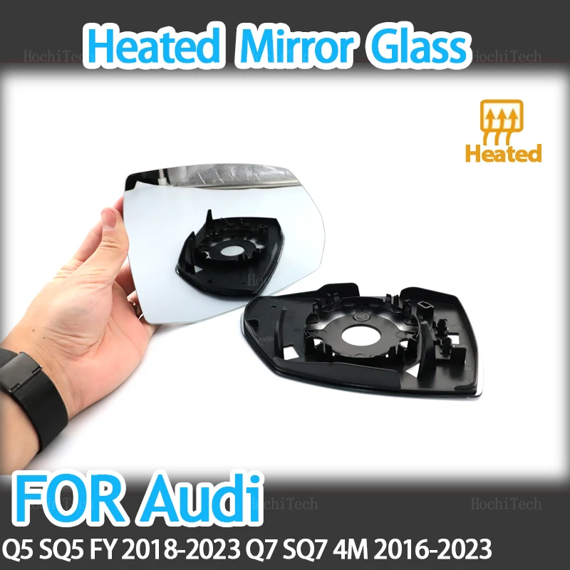 

Left&Right Side Heated Wing Mirror Glass Wide Angle Rearview Mirror for Audi Q5 Q5L SQ5 FY2018-2023 Q7 SQ7 4M 2016-2023 Car