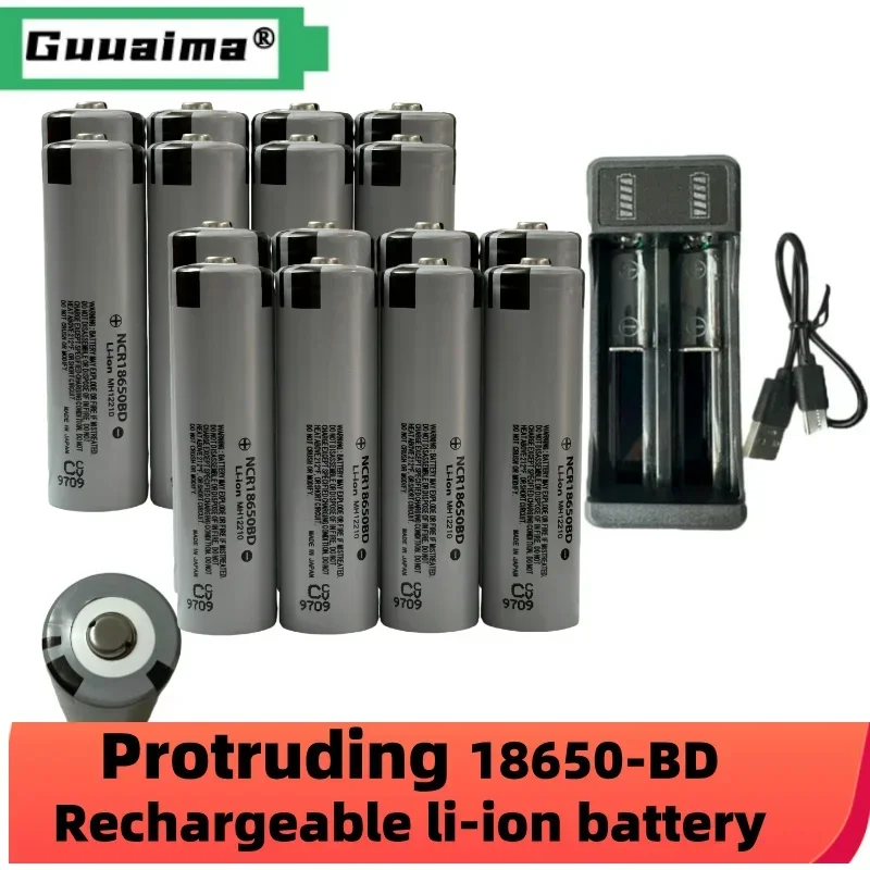 Rechargeable Lithium Battery NCR18650BD 3500mAh 18650 3.7v 20A Discharge for Flashlight
