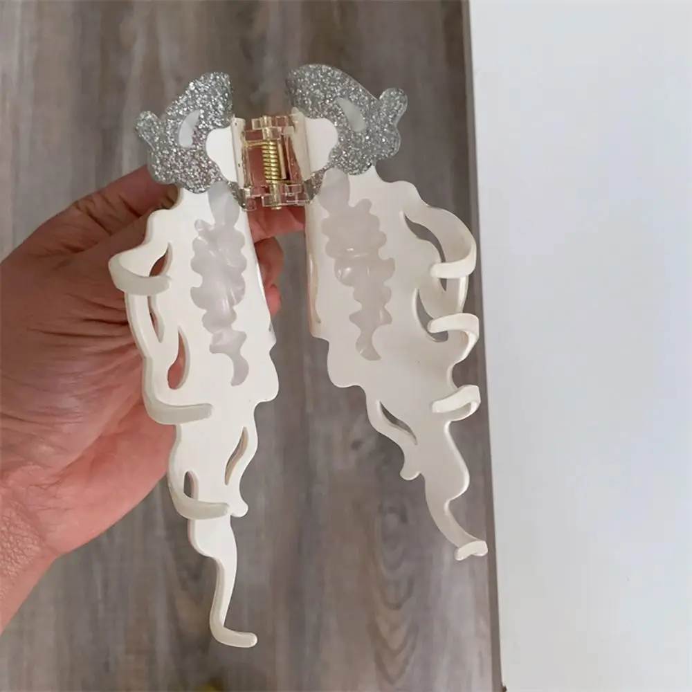 1Pcs Neue Shark Quallen Haar Clip Acetat Labge Marine Leben Haar Klaue Sommer Strand Bunte Haar Zubehör Frauen Mädchen – Detail 4