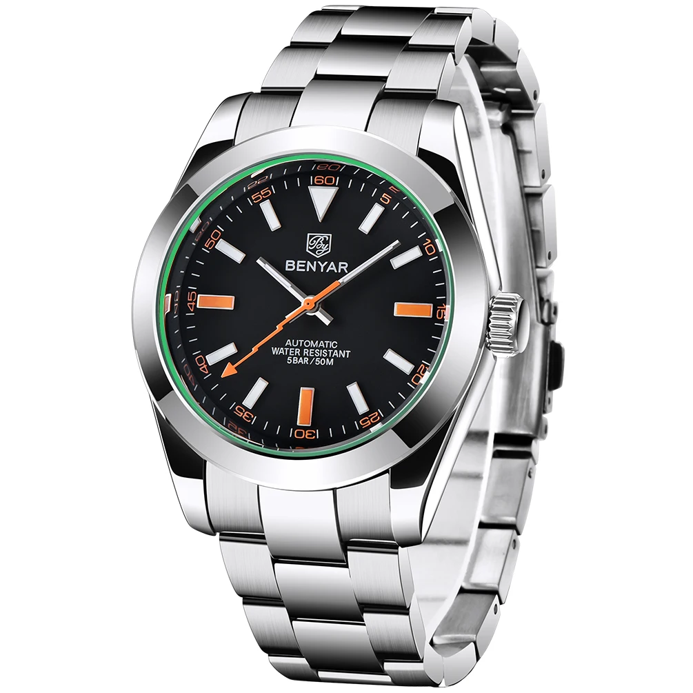 BENYAR Mechanical Men's Watches Business Automatic Sports Watches For Men mechanical watch business watch link