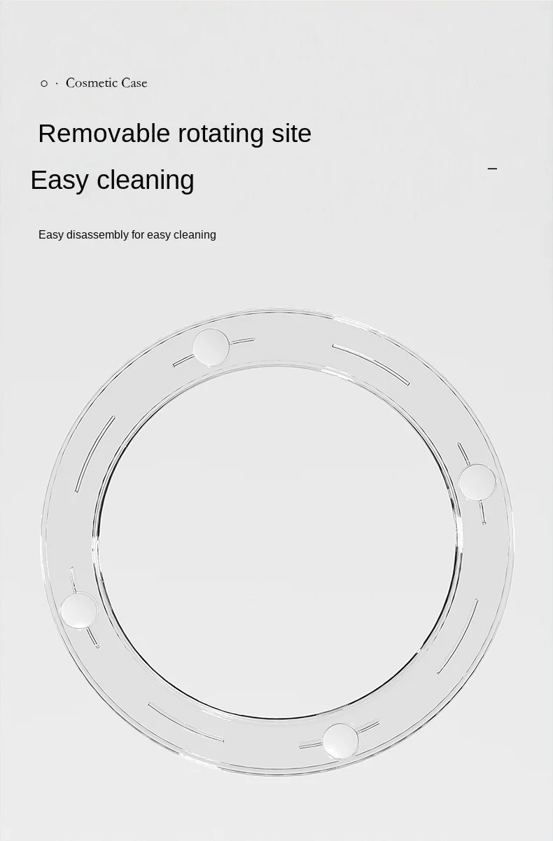 1Pc Cosmetics Storage Box, 360° Rotating Cosmetics Storage Box, Umbrella Design Acrylic Makeup Organizer, Light Luxury Desktop