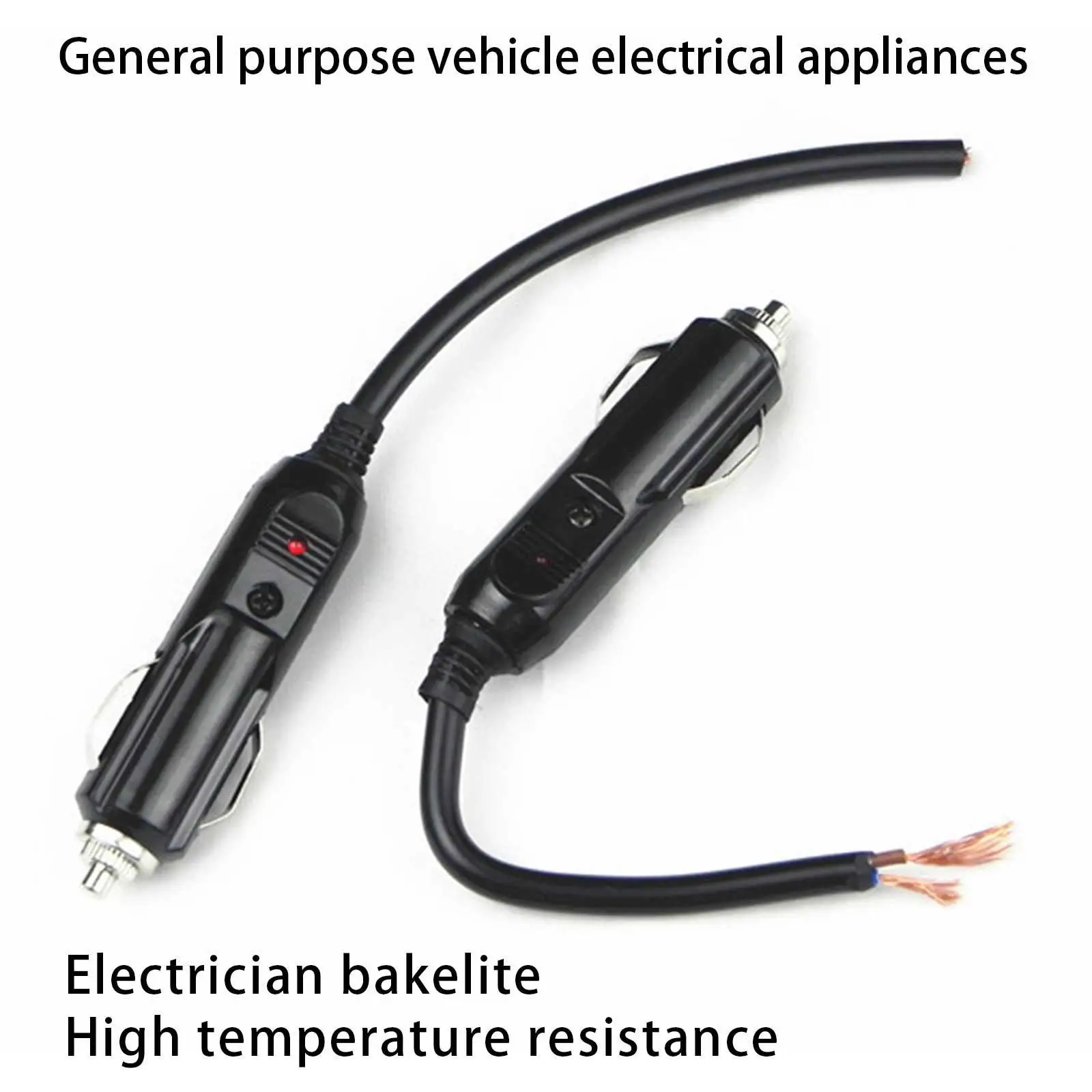 Ziyan Accendisigari per auto 12 V/24 V presa da incasso cavo
