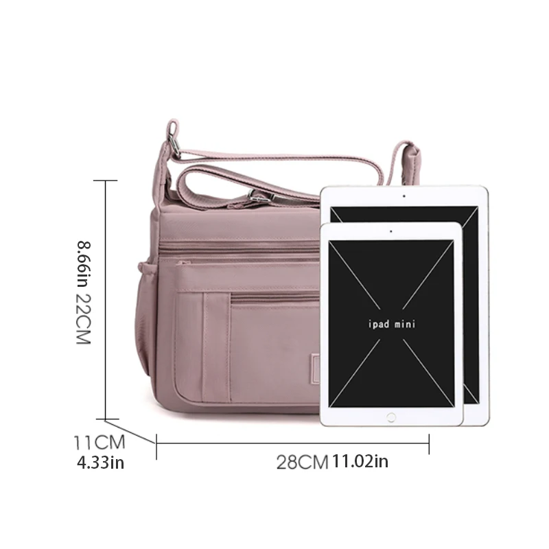 Women's crossbody bag, adjustable shoulder strap, lightweight and multifunctional, single shoulder bag, suitable for different s