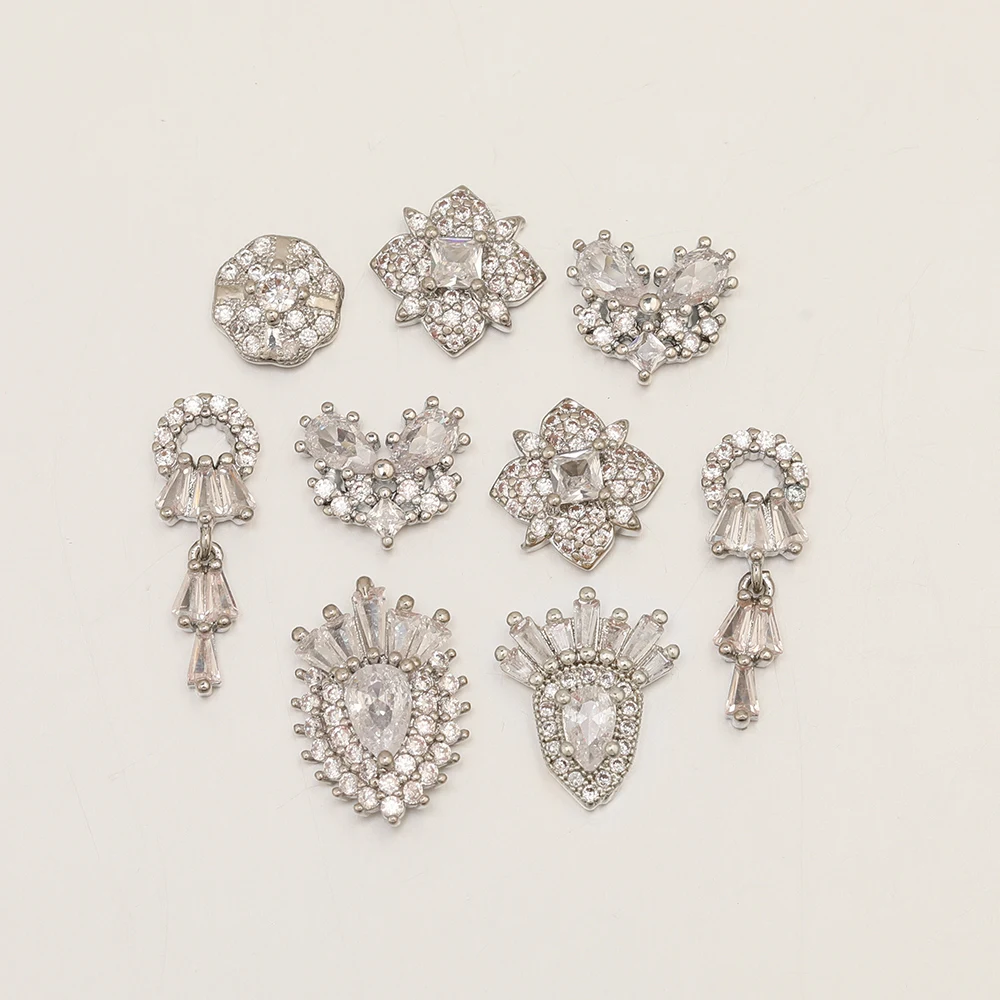Cordial Design 40Pcs Jewelry Accessories/Hand Made/Cubic Zirconia Charms/Genuine Gold Plating/DIY Making/Fingernail Findings - cordial