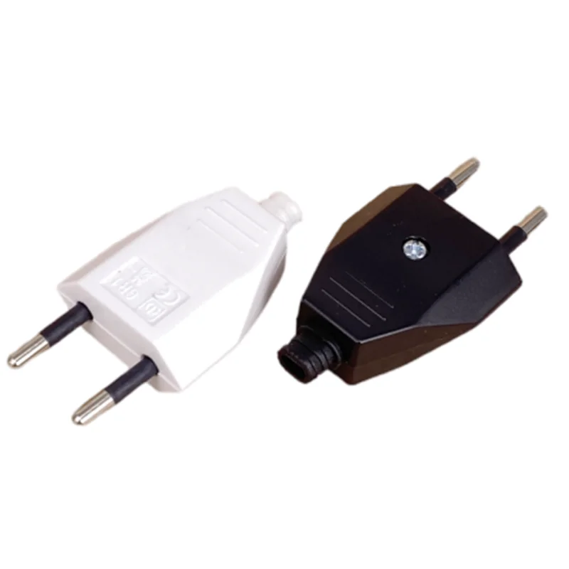 DIY 전원 코드용 Rewirable(4.0mm) 유럽 플러그 250V 2.5A CE 2 핀 무선 수 플러그