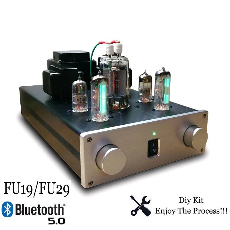 BREEZE Audio Fu19 Vacuum Tube Amplifier Diy Kit Hifi Class A Power Amplifier 4.8w*2 Bluetooth 5.
