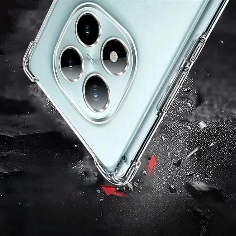 Transparent Soft Silicone Back Cover - Clear Phone Case