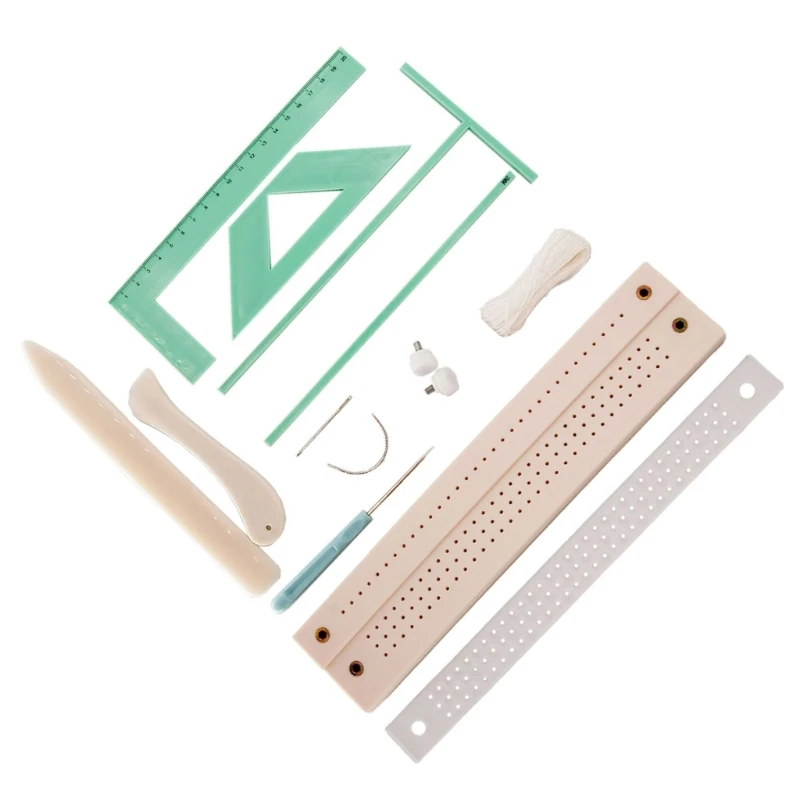 Bookbinding Kits Bookbinding Ruler Set Scrapbooking Tool T-shaped Ruler Spacer