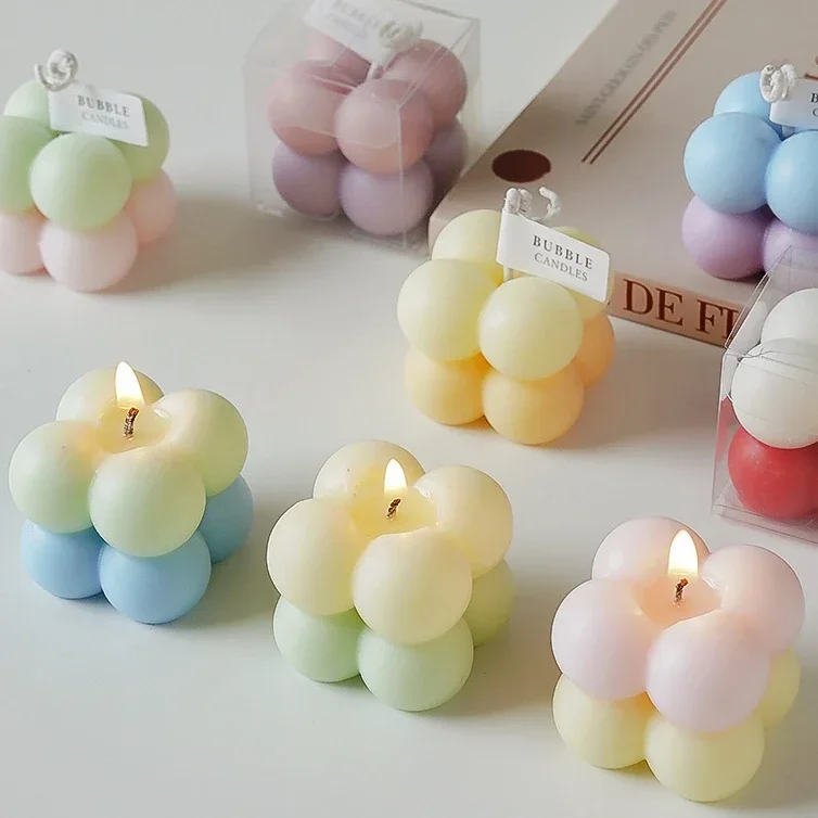 

Gradient Aromatherapy Candle Creative Decorative Gift Double Color Shaped Wax