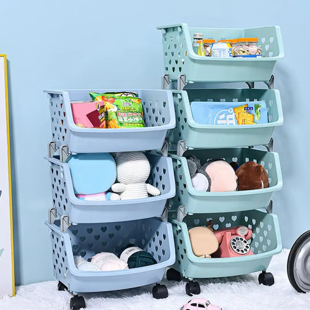 Hot organizador de frutas y verduras plástico Discount Amazon Cesta de pl  stico de 4 niveles, image size:1001x1001