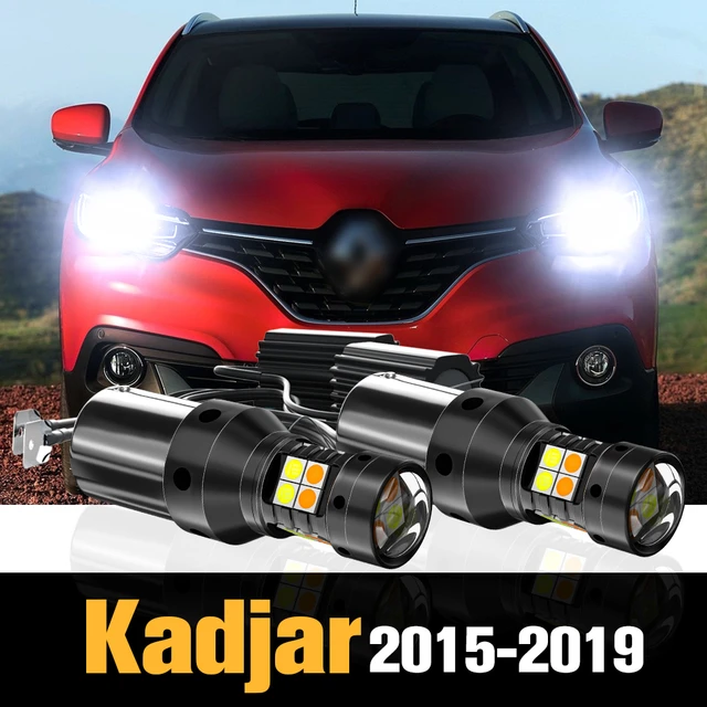 2pcs Dual Mode Turn Signal + Daytime Running Light Accessoires Led Drl pour  Renault Kadjar 2015-2019 2016 2017 2018