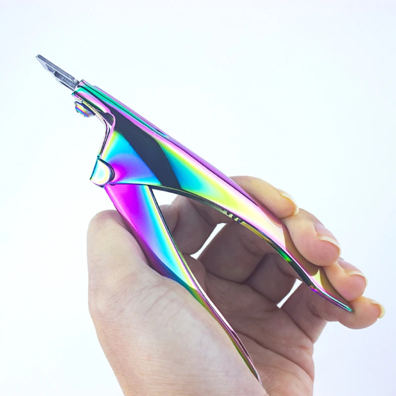 Description Picture 6 of itemNail Cuticle Nipper Scissors Stainless Steel Rainbow Tweezer Clipper Dead Skin Remover Scissor Plier Pusher Tool