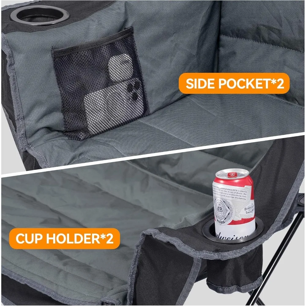 Triple-Seat Folding Camping Loveseat 5