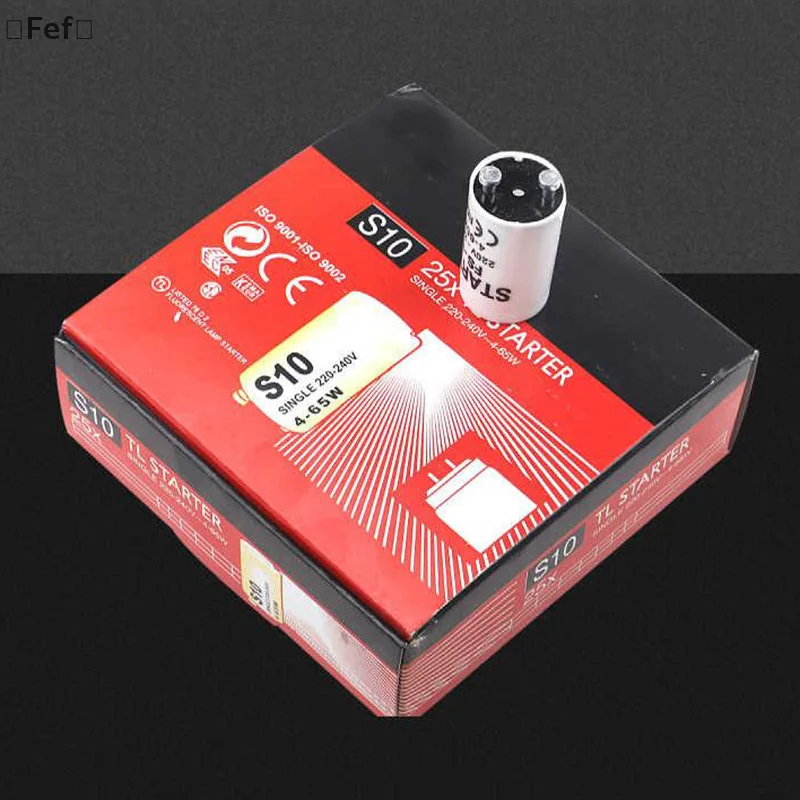 5pcs Fluorescent Starters 20V-240V 4-65W Fluorescent Tube Glow Starter FS-U S2 Daylight Lamp Accessories