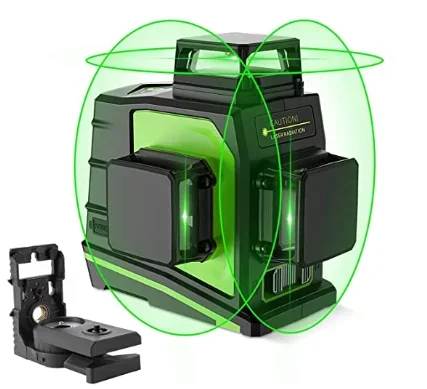 

Pro Huepar GF360G, 3D Green Beam&Self-leveling Cross Line Leveling ,12 LineRotary Land Nivel Laser Level